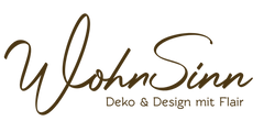 Das Logo WohnSinn - der Onlineshop für handgefertigte Dekoration