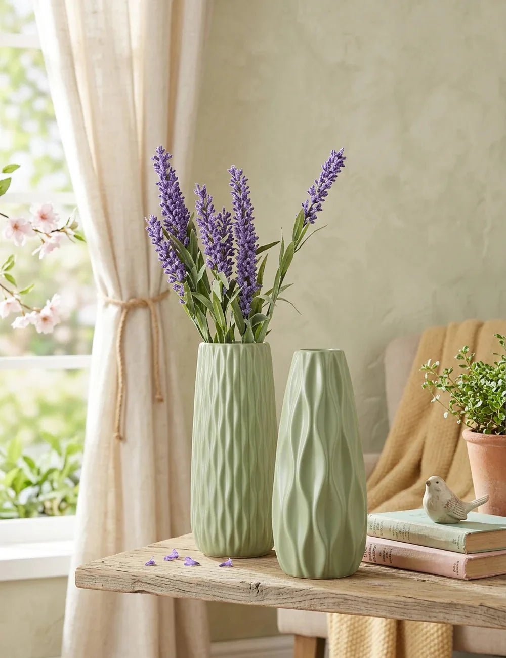 Frühjahrsputz Deko — Vase Luana in Gruppenarrangement