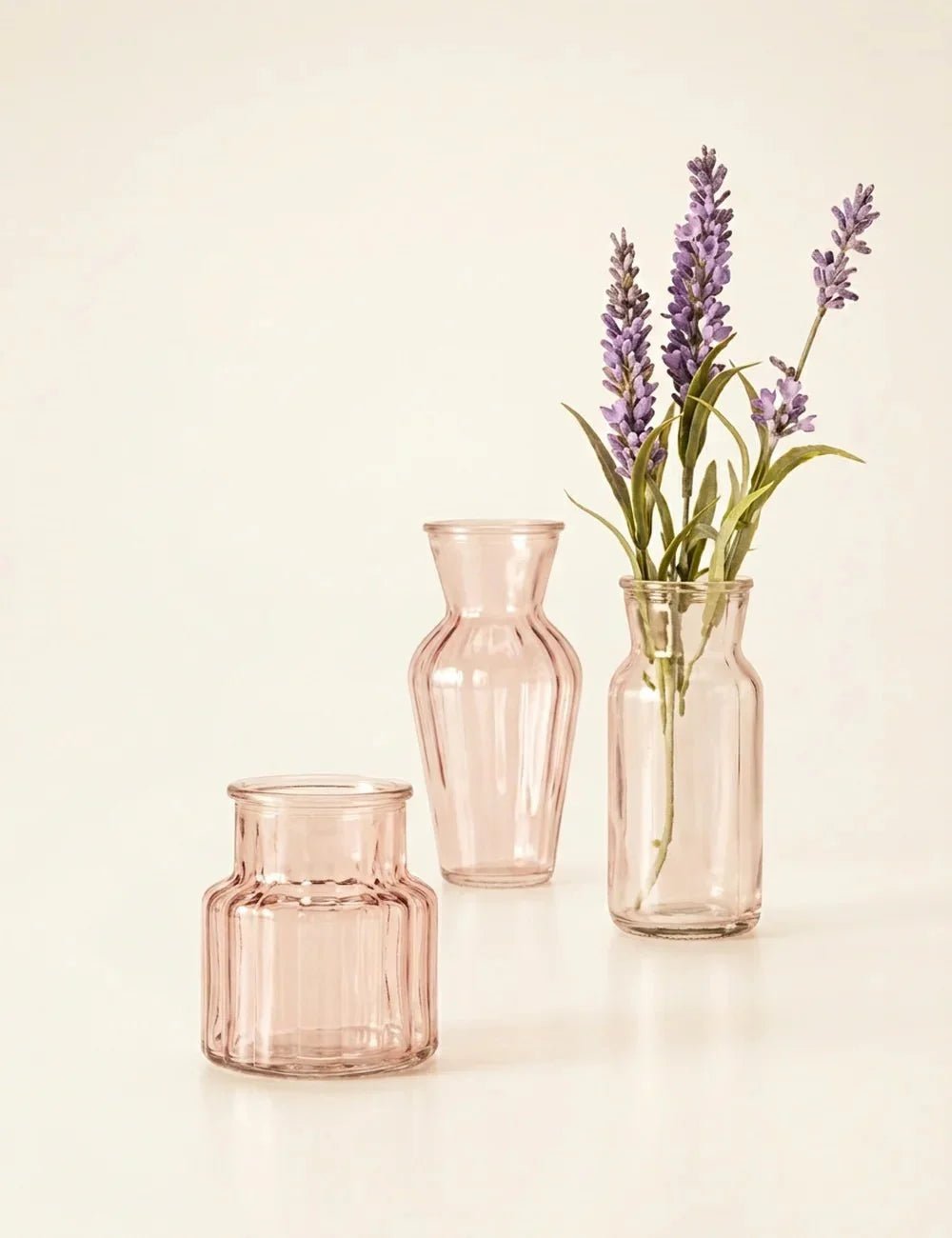 Rosa und Gold Deko — Vase Tilla in elegantem Altrosa