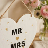 Anhänger Mr. & Mrs. – Nahaufnahme Materialdetail