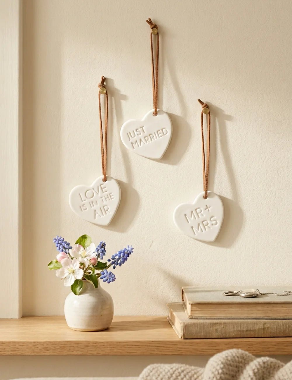 Anhänger Wedding alle drei Spruch-Varianten als Gruppenarrangement