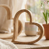 Aufsteller Flachau Herz – Nahaufnahme Materialdetail