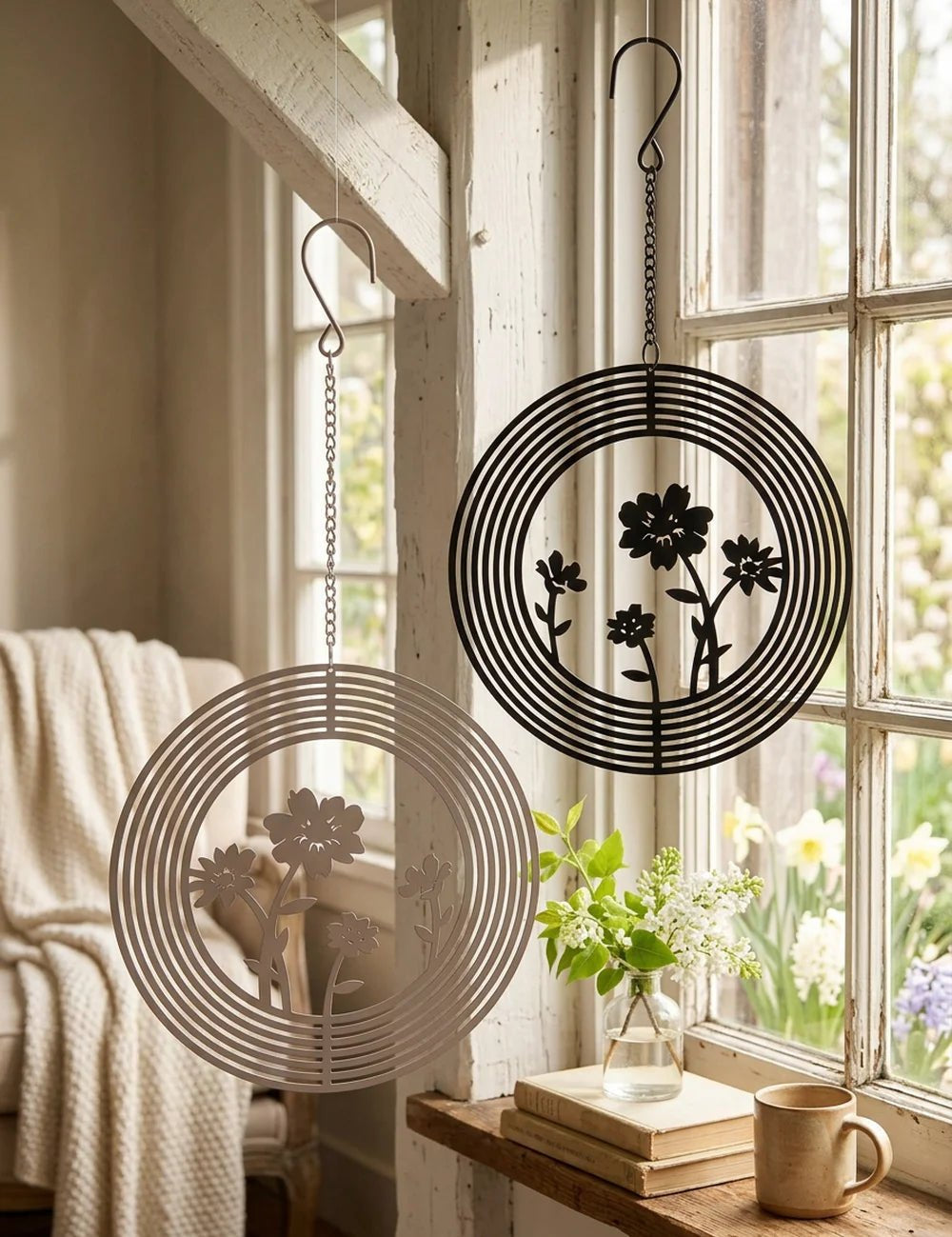 Dekoanhänger Esra – dekoriert im Wohnambiente