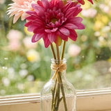 Dekostrauß Gerbera Pink, Detailaufnahme der Textur