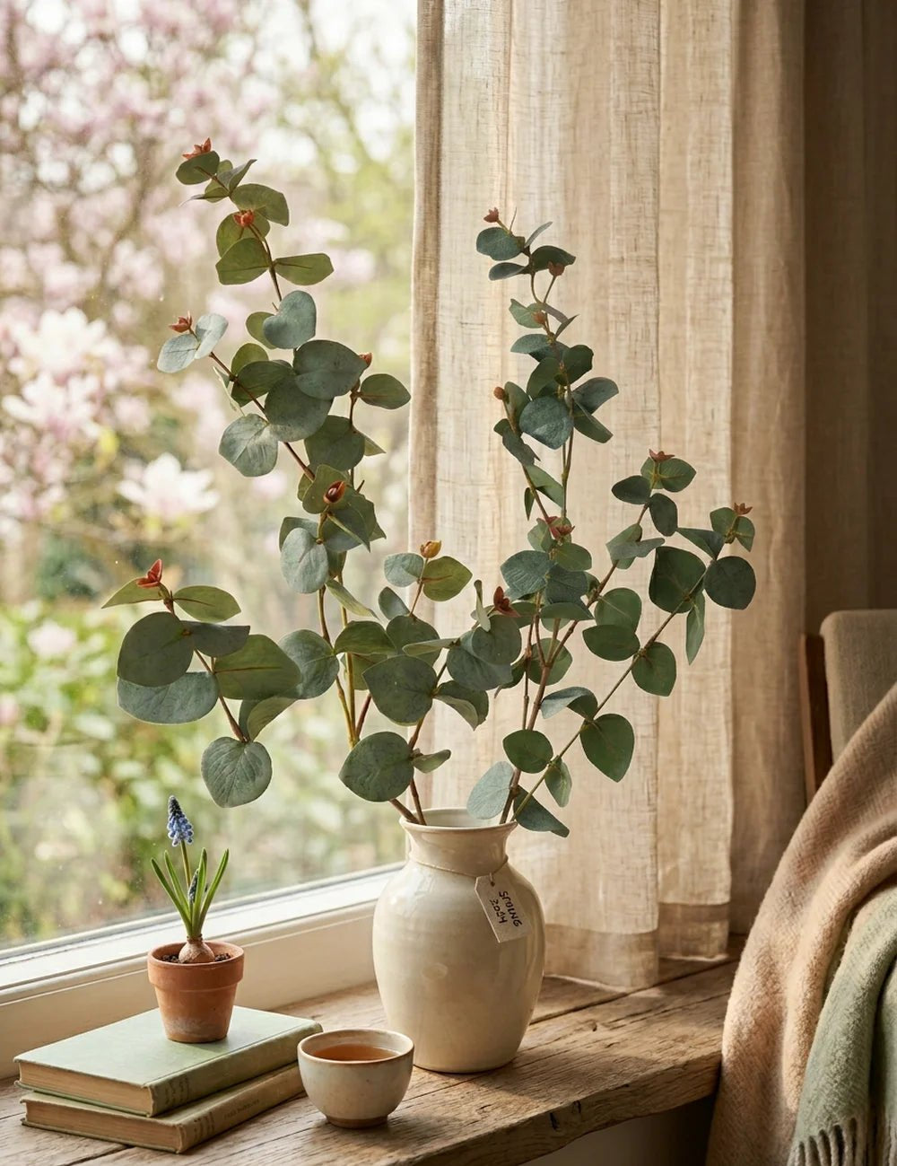 Dekozweig Eukalyptus – Produktansicht frontal