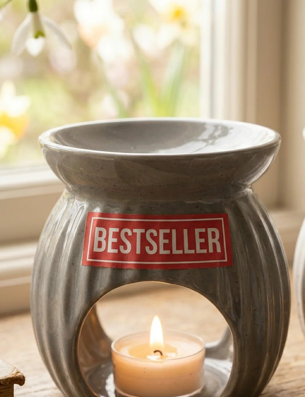 Duftstövchen Emilia – dekoriert im Wohnambiente