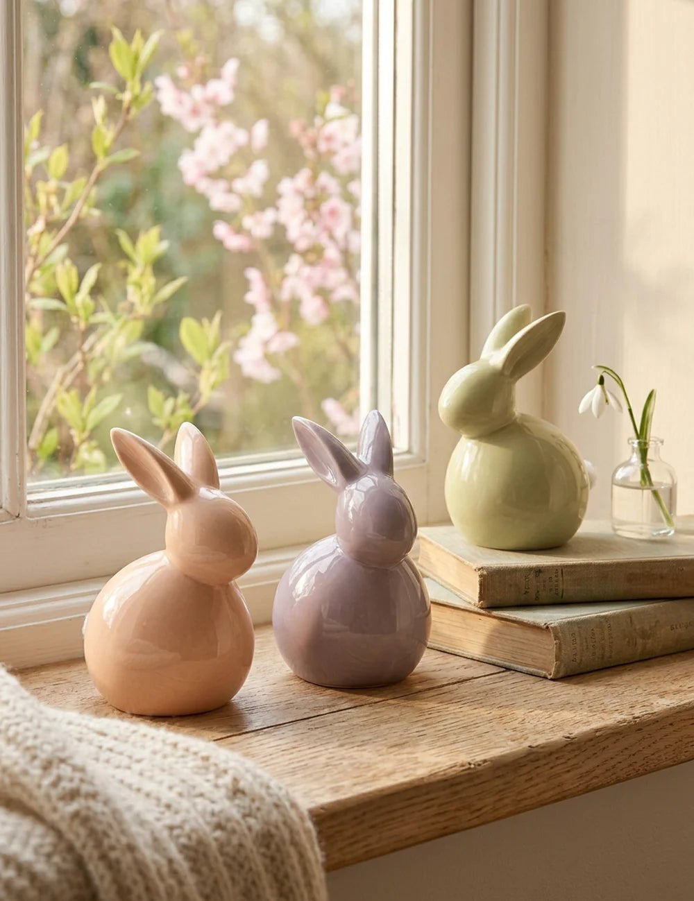 Figur Bobsie Hase 14,5 cm – dekoriert im Wohnambiente