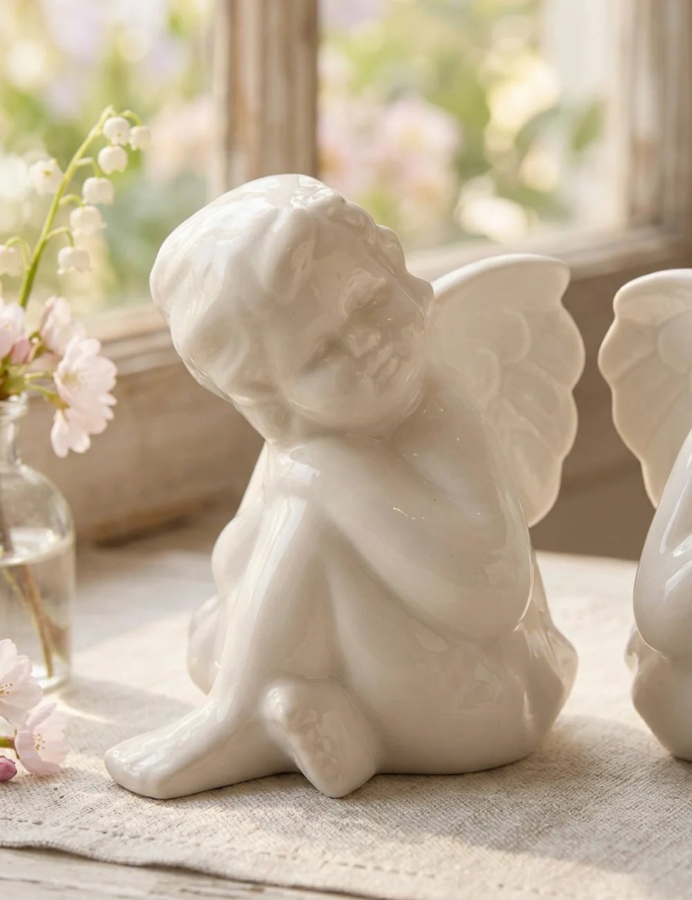 Figur Engel – Nahaufnahme Materialdetail
