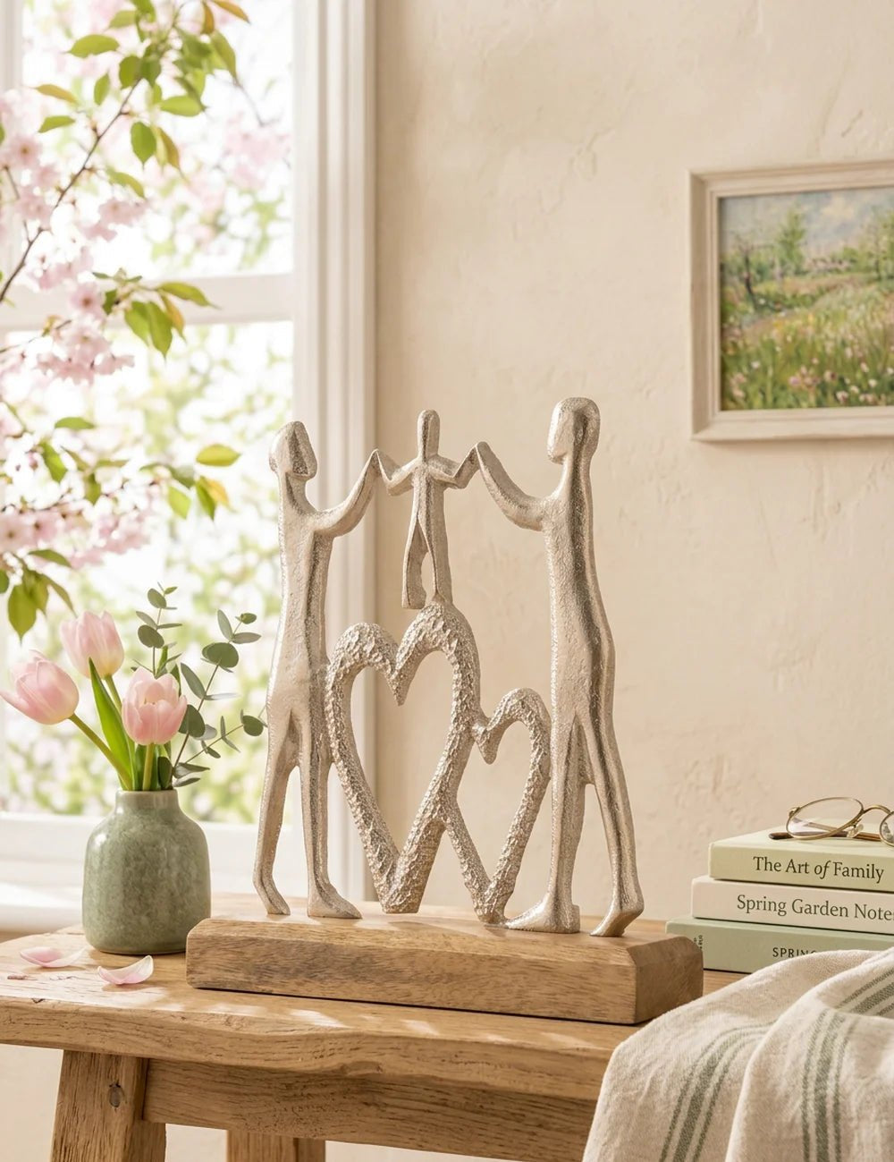 Figur Family – dekoriert im Wohnambiente