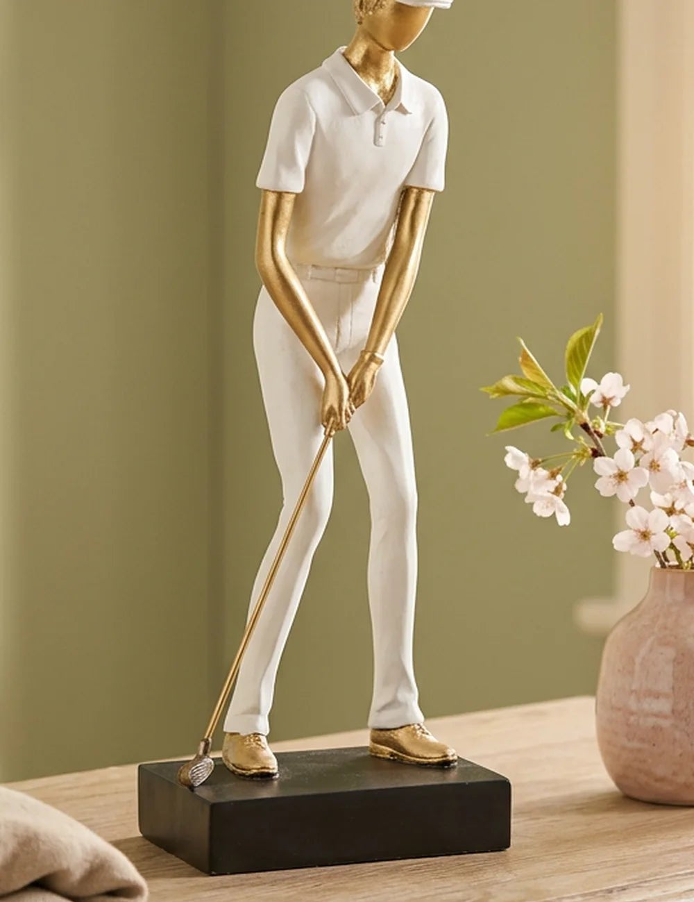 Figur Golfer – Ansicht von der Seite