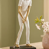 Figur Golfer – Ansicht von der Seite