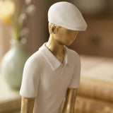 Figur Golfer – Nahaufnahme Materialdetail