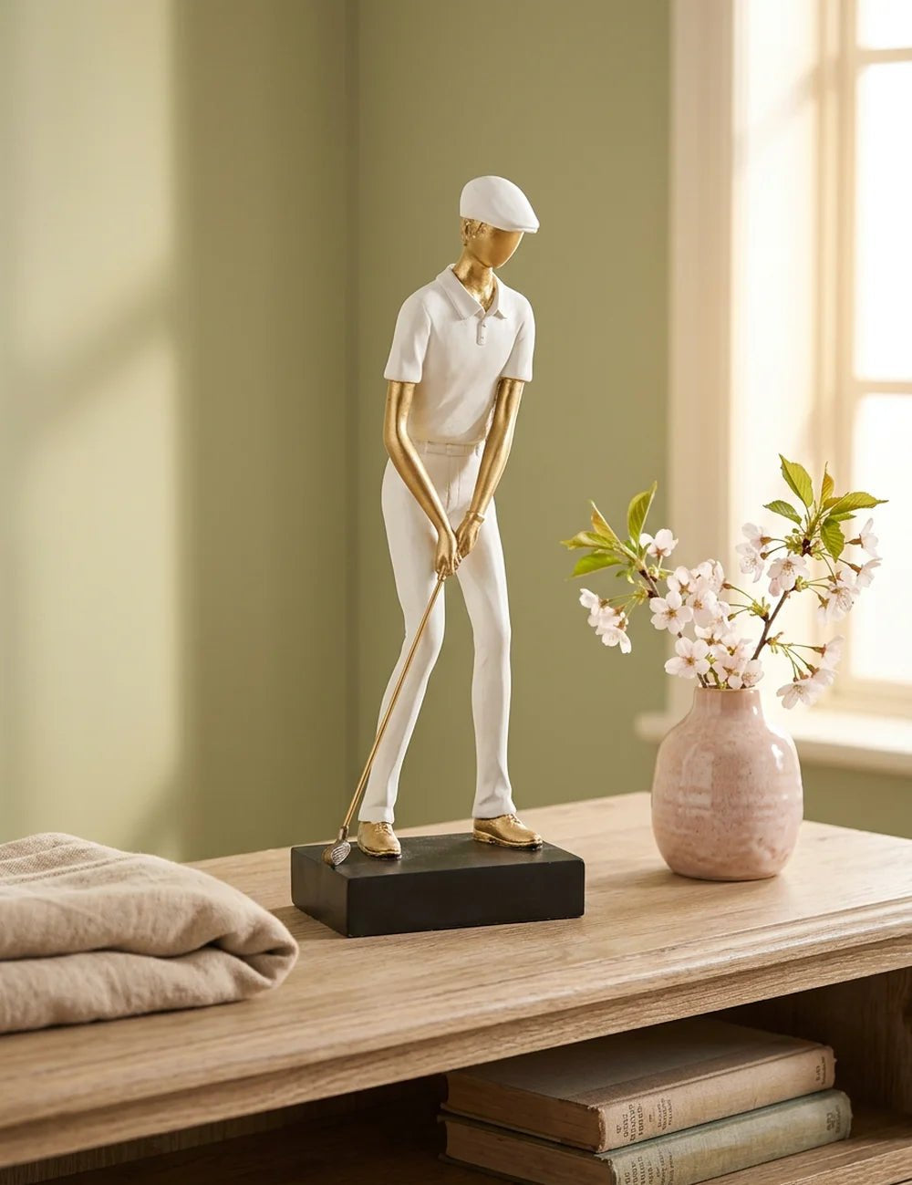 Figur Golfer – in Gruppenarrangement dekoriert