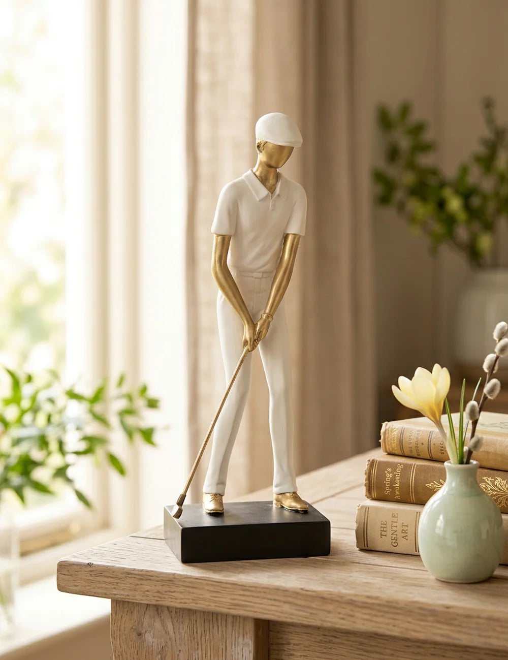 Figur Golfer – dekoriert im Wohnambiente