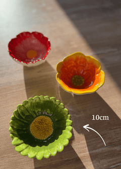Flower Schale Grün - 10cm - WohnSinn