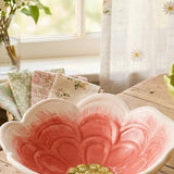 Flower Schale Rosa groß – Ansicht von der Seite