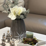 Glasvase geriffelt - WohnSinn