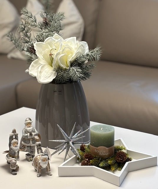 Glasvase geriffelt - WohnSinn