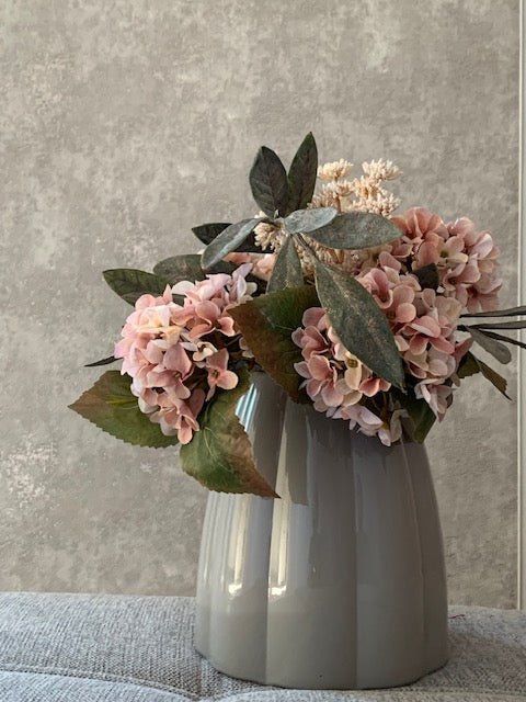 Glasvase geriffelt - WohnSinn