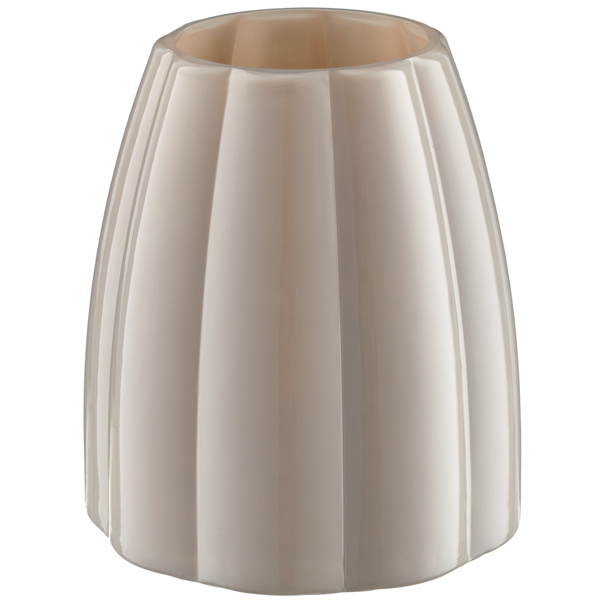 Glasvase geriffelt - WohnSinn