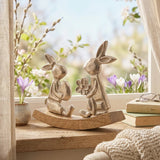Hoppeline Hase – dekoriert im Wohnambiente
