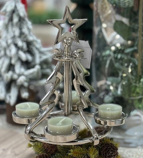 Kerzenhalter Tannenbaum Alu - WohnSinn