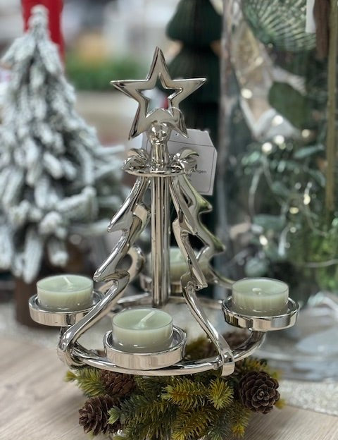 Kerzenhalter Tannenbaum Alu - WohnSinn
