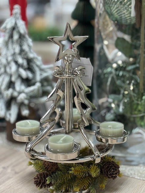 Kerzenhalter Tannenbaum Alu - WohnSinn