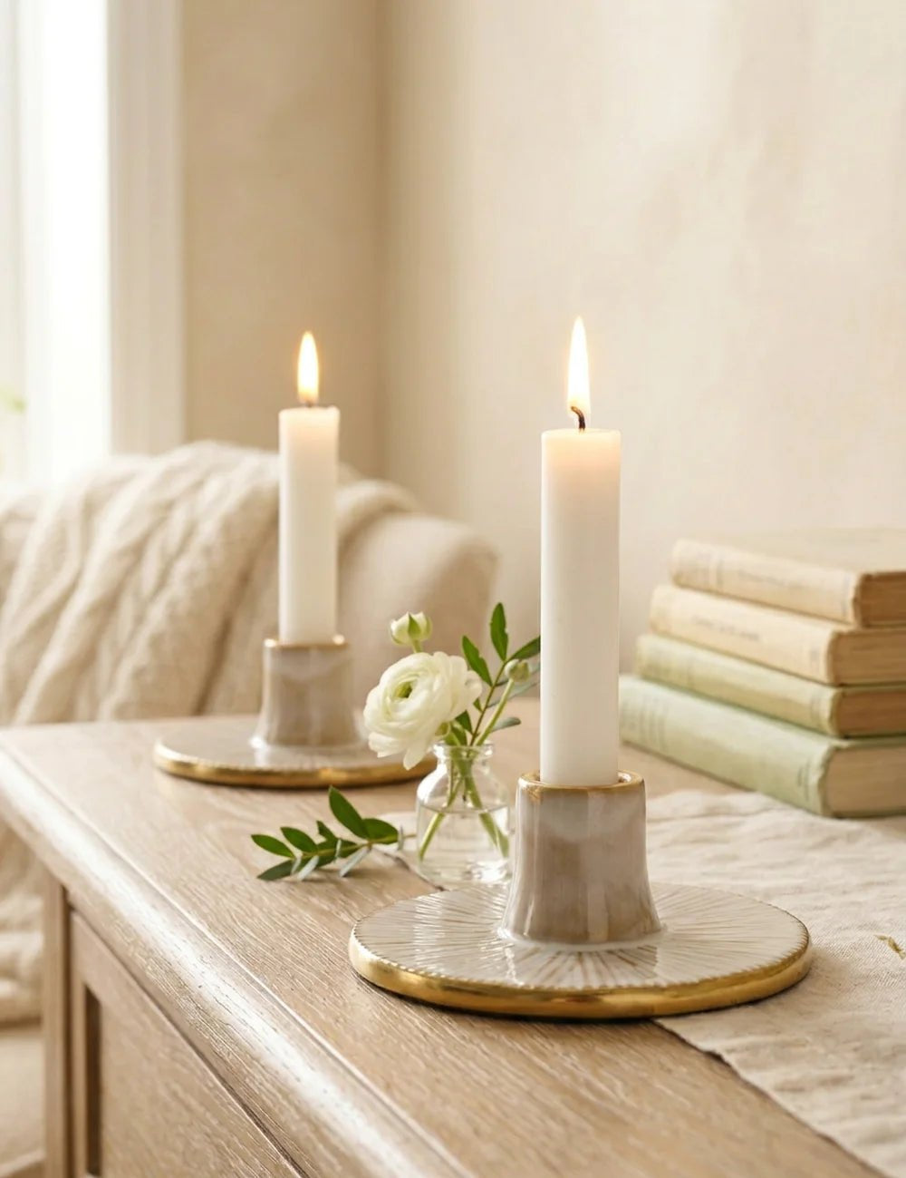 Kerzenleuchter Candleloni – in Gruppenarrangement dekoriert