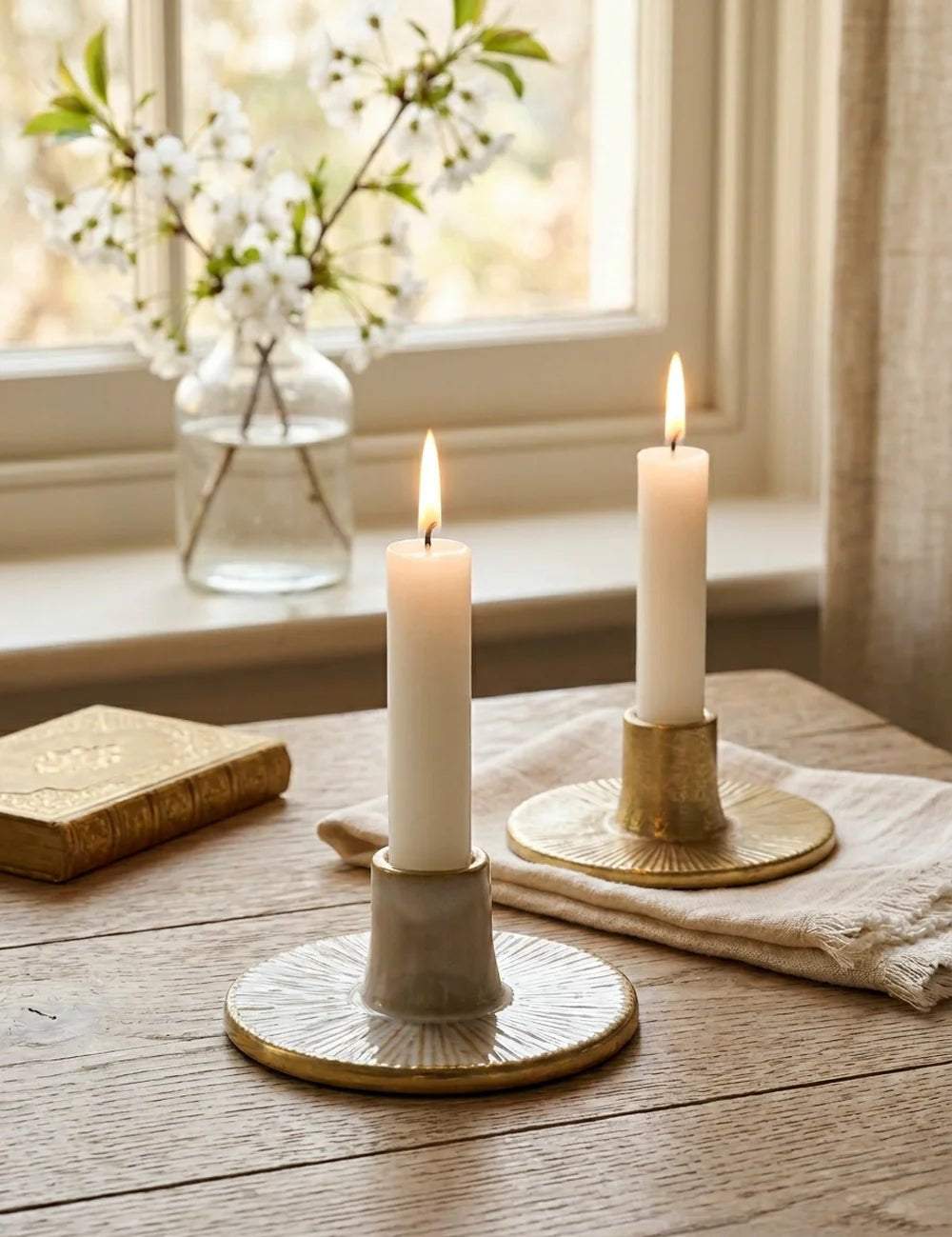 Kerzenleuchter Candleloni – dekoriert im Wohnambiente