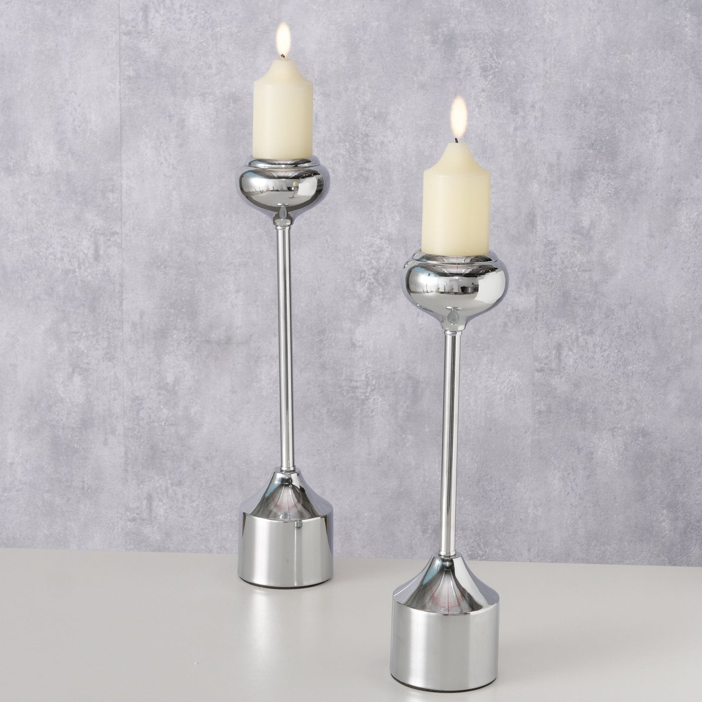 Kerzenleuchter Donus, silber - WohnSinn