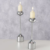 Kerzenleuchter Donus, silber - WohnSinn