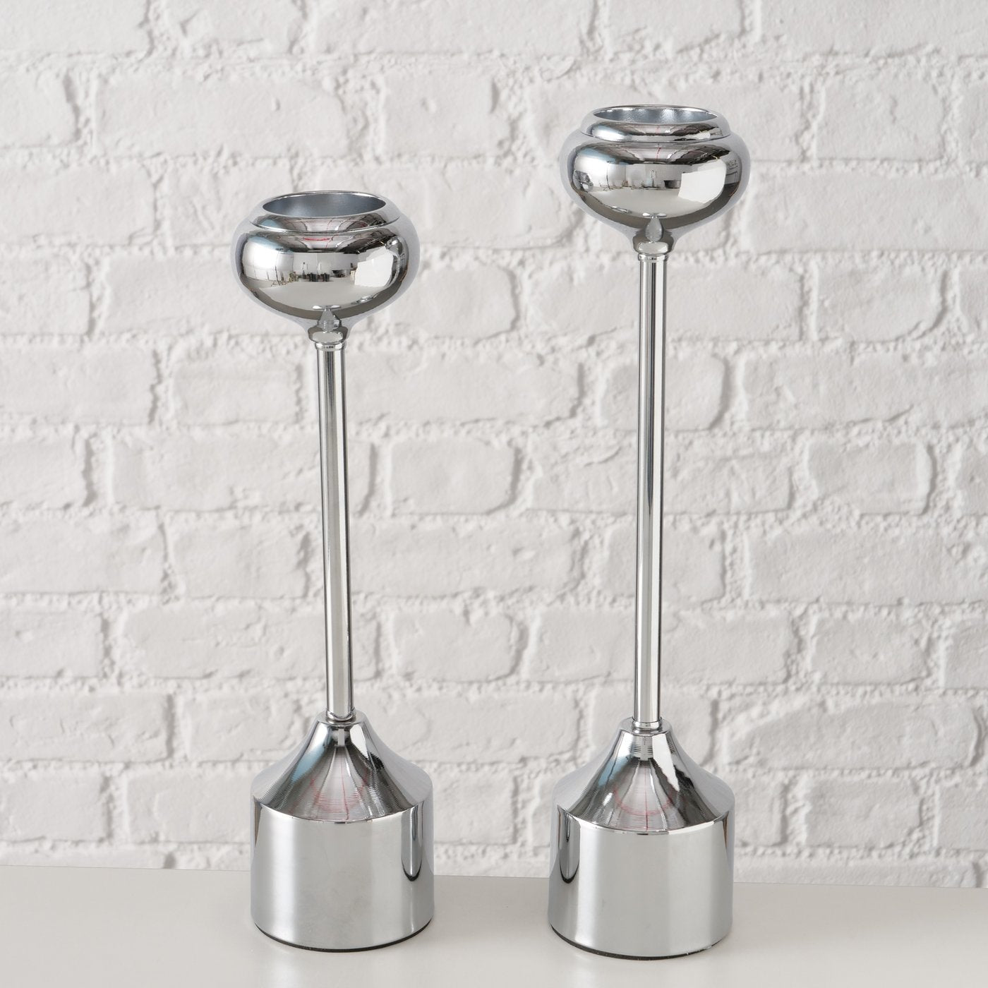 Kerzenleuchter Donus, silber - WohnSinn