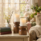 Kerzenleuchter Kiran – dekoriert im Wohnambiente