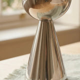 Kerzenleuchter Luena Silber – Nahaufnahme Materialdetail