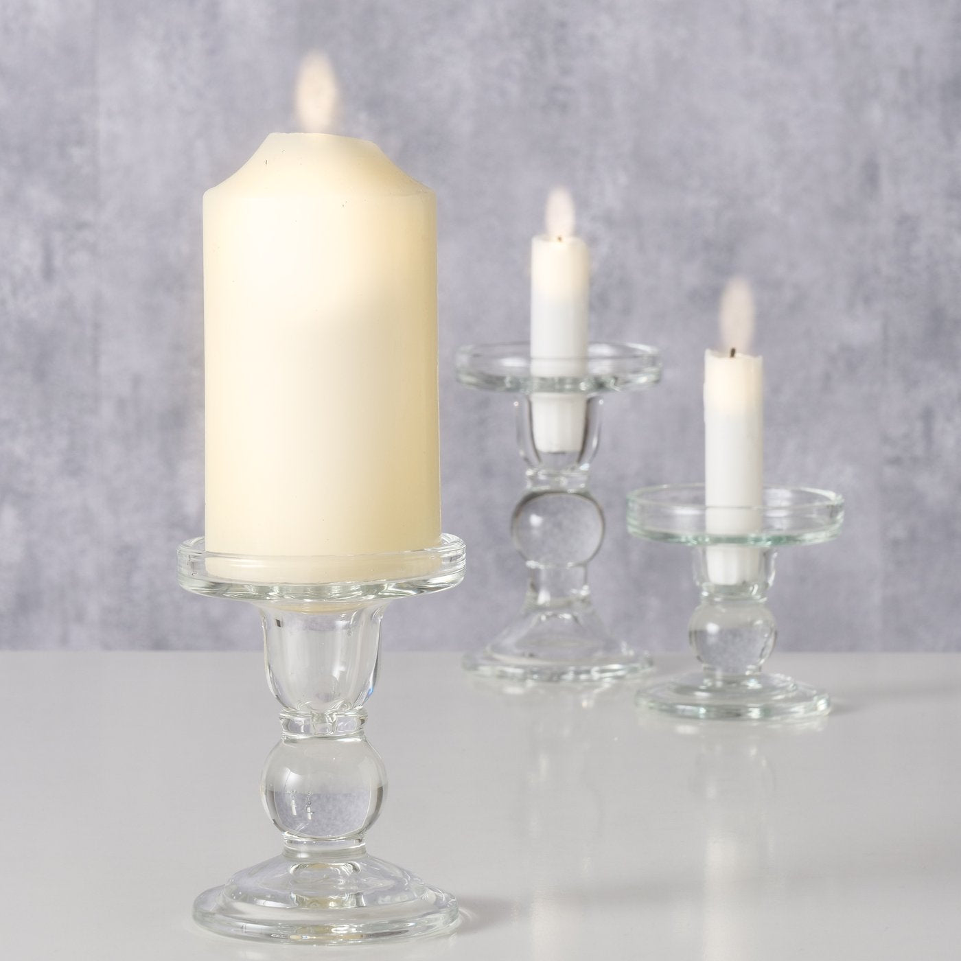 Kerzenleuchter Matar, Klarglas - WohnSinn