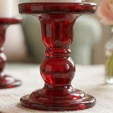 Kerzenleuchter Matar Rot – Nahaufnahme Materialdetail