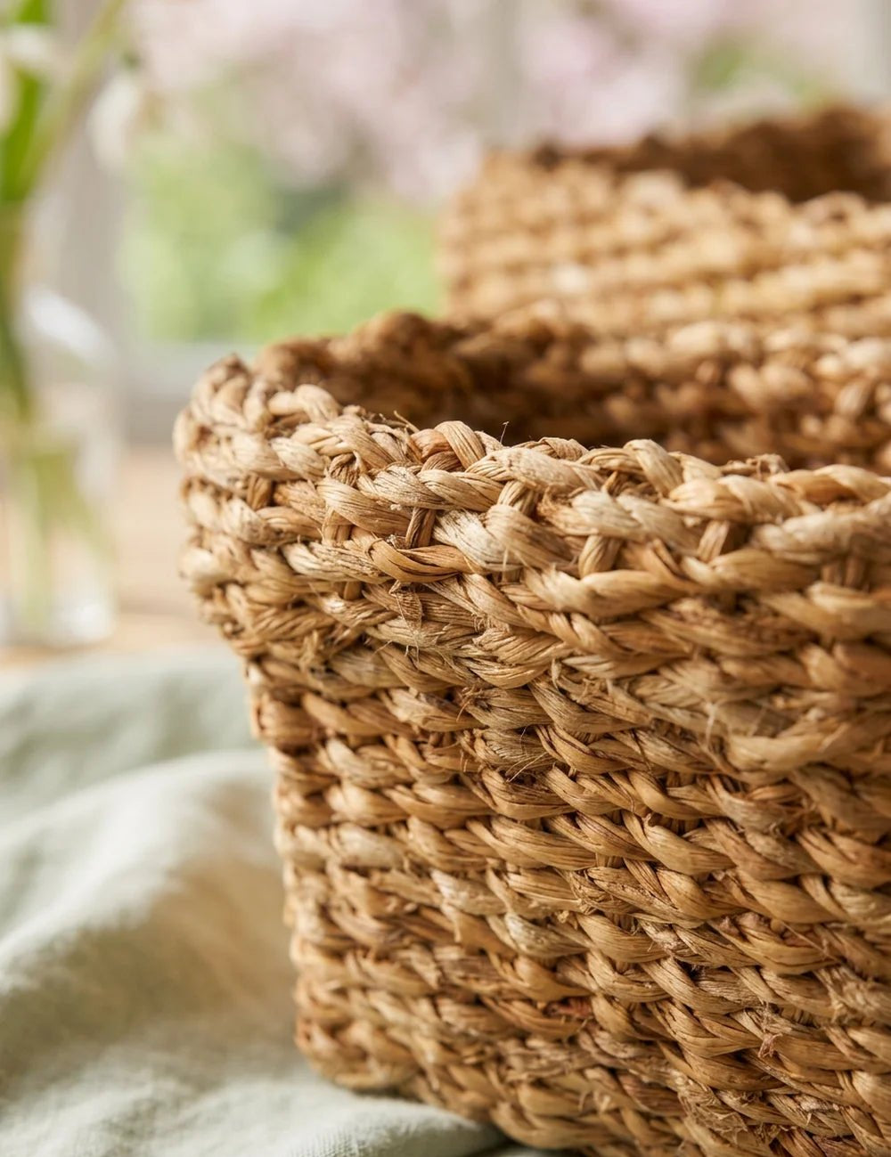 Korb Sophy – Nahaufnahme Materialdetail