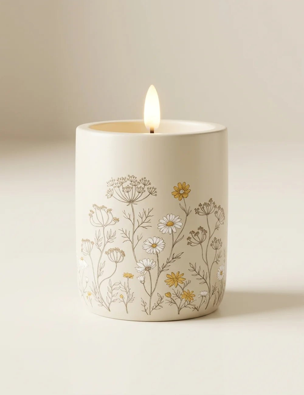 LED-Kerzentopf Meadow – Produktansicht frontal