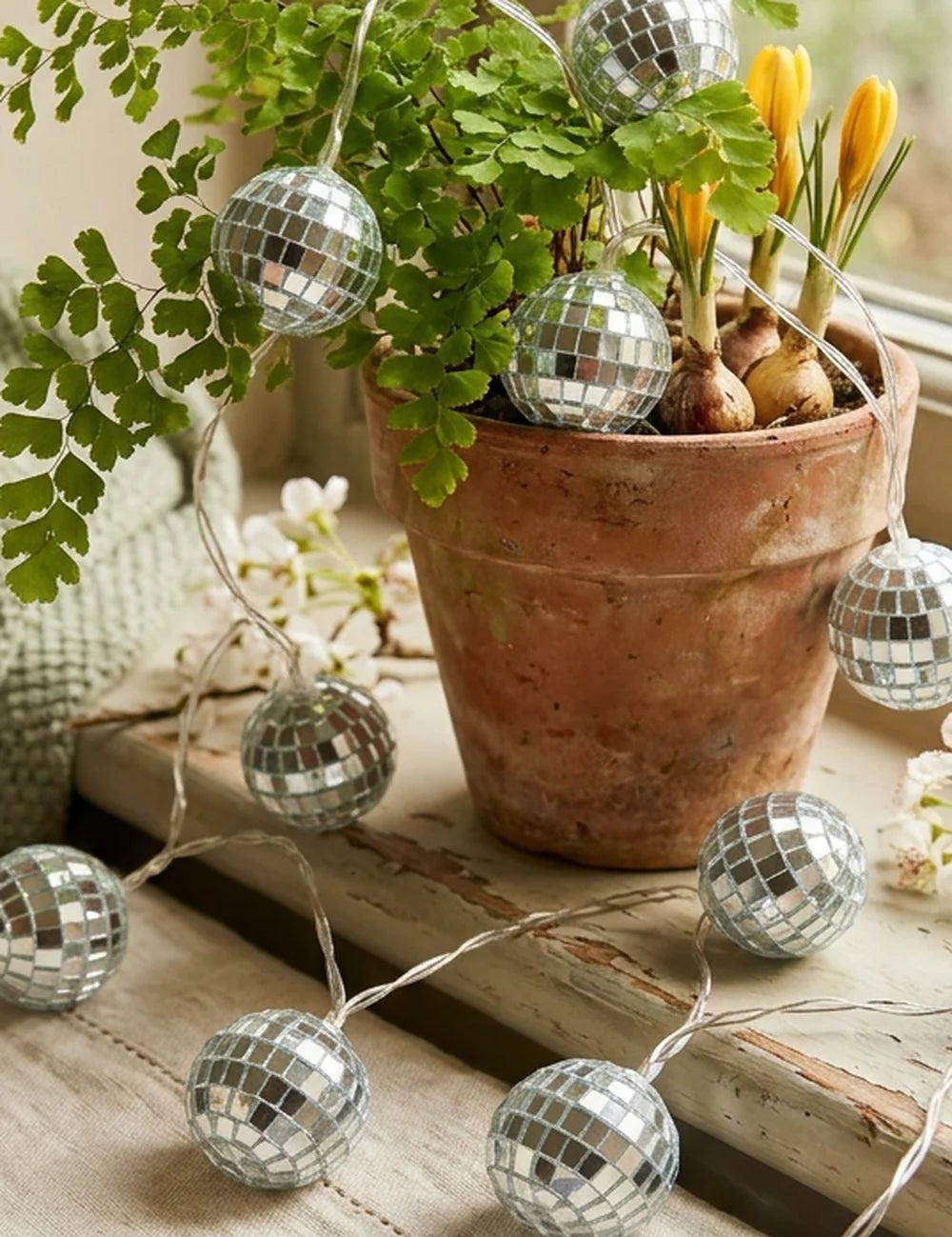 Lichterkette Disco – Ansicht von der Seite