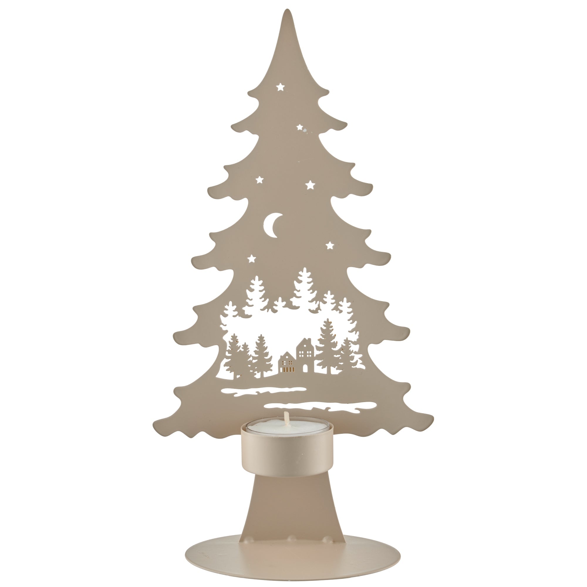 Metallbaum mit Teelicht - WohnSinn