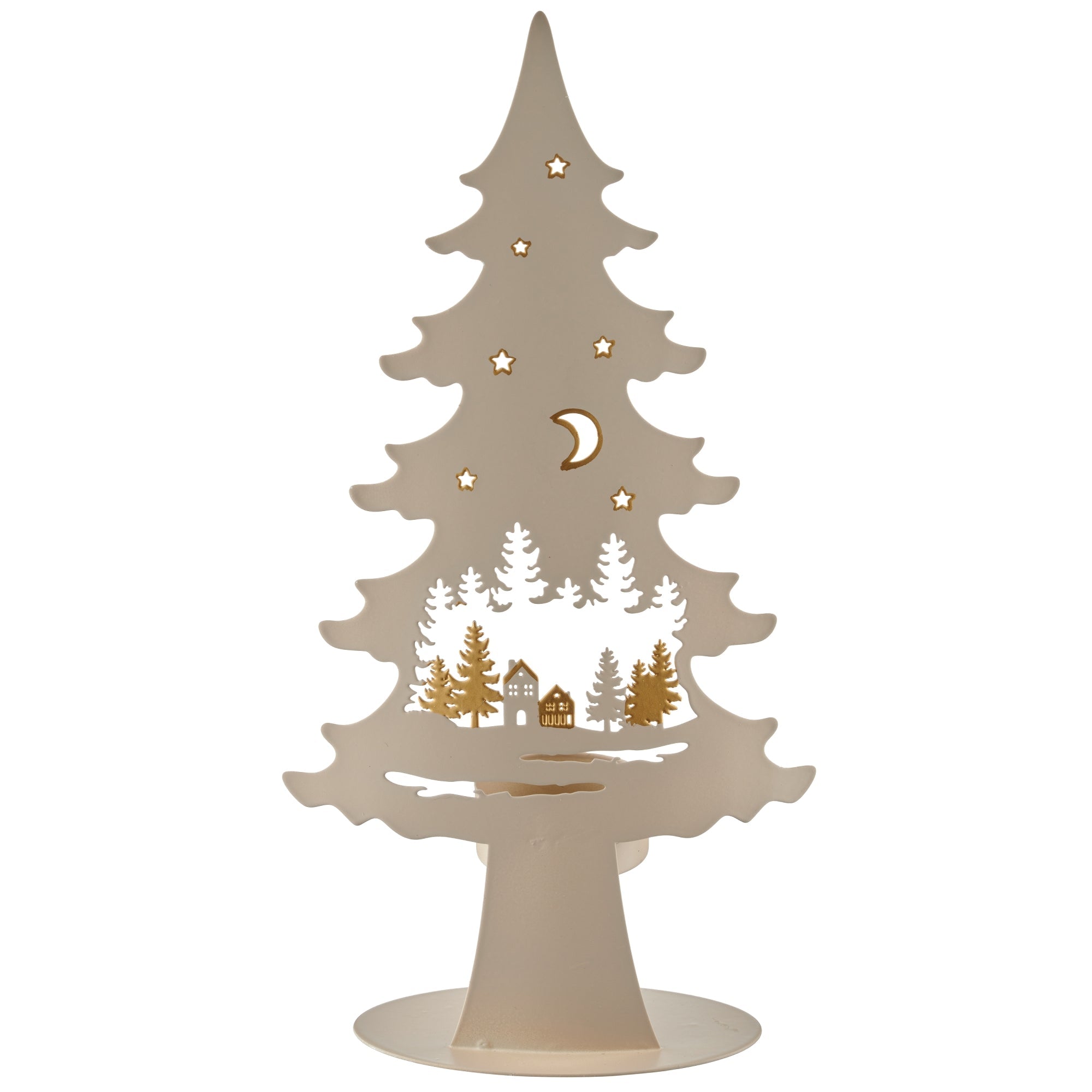 Metallbaum mit Teelicht - WohnSinn