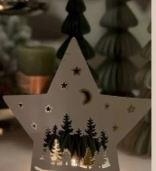 Metallstern mit Teelicht - WohnSinn