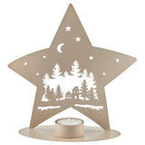 Metallstern mit Teelicht - WohnSinn