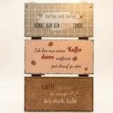Schild "Kaffee" – Produktansicht frontal