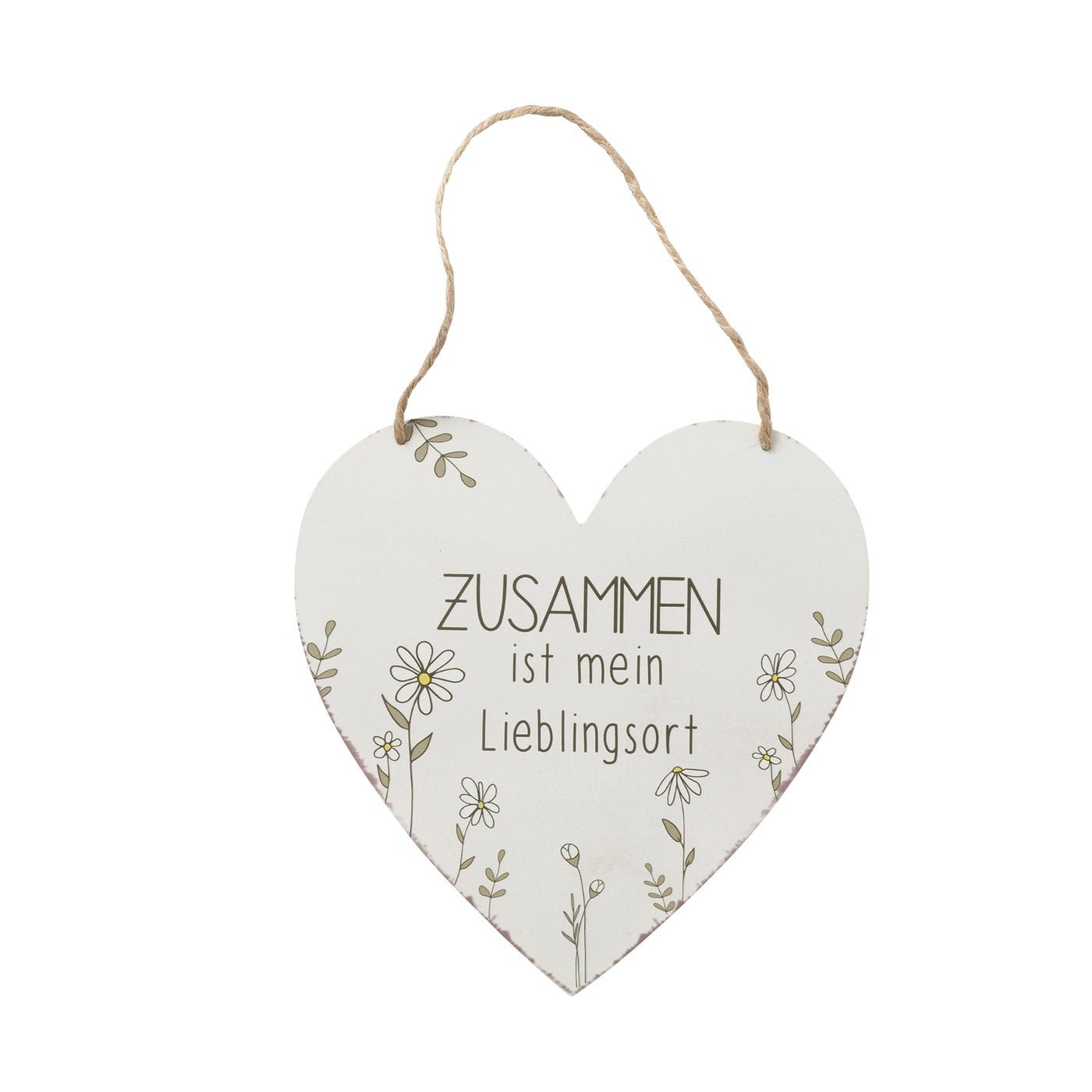 Schild Kamille Herz - WohnSinn