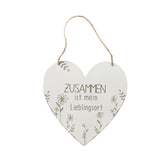 Schild Kamille Herz - WohnSinn