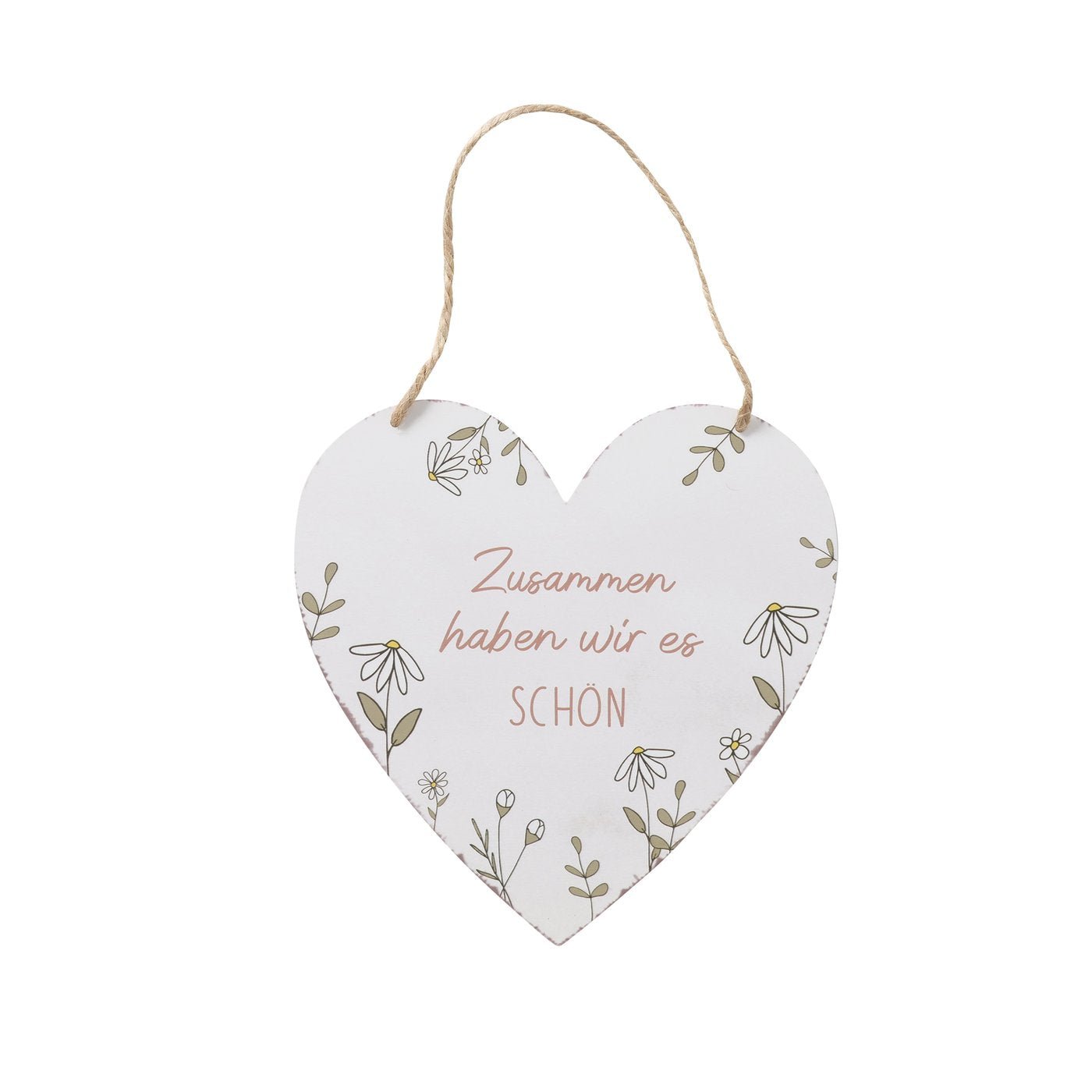 Schild Kamille Herz - WohnSinn