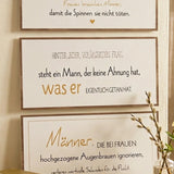 Schild "Männer" – Ansicht von der Seite