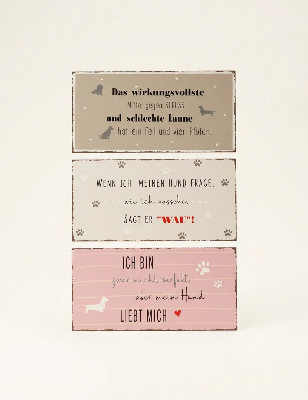 Schild "Mein Hund" – Produktansicht frontal